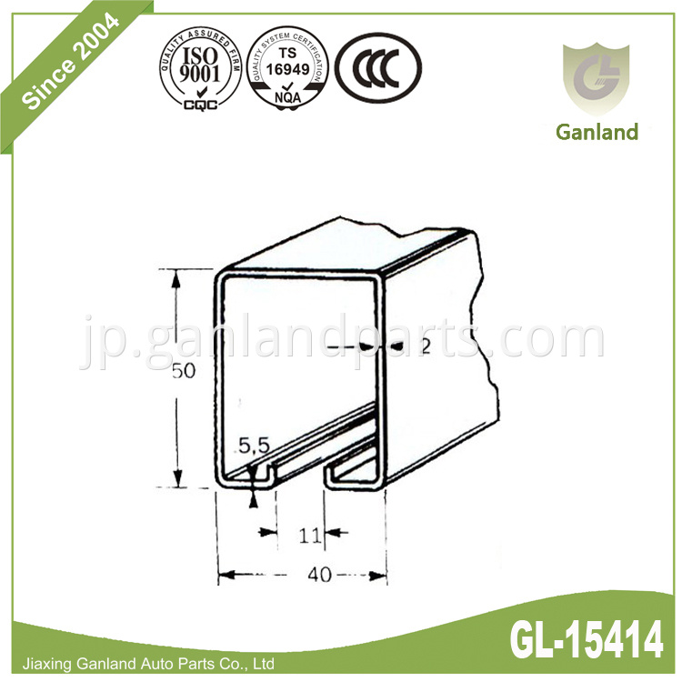 curtain side truck track gl-15414